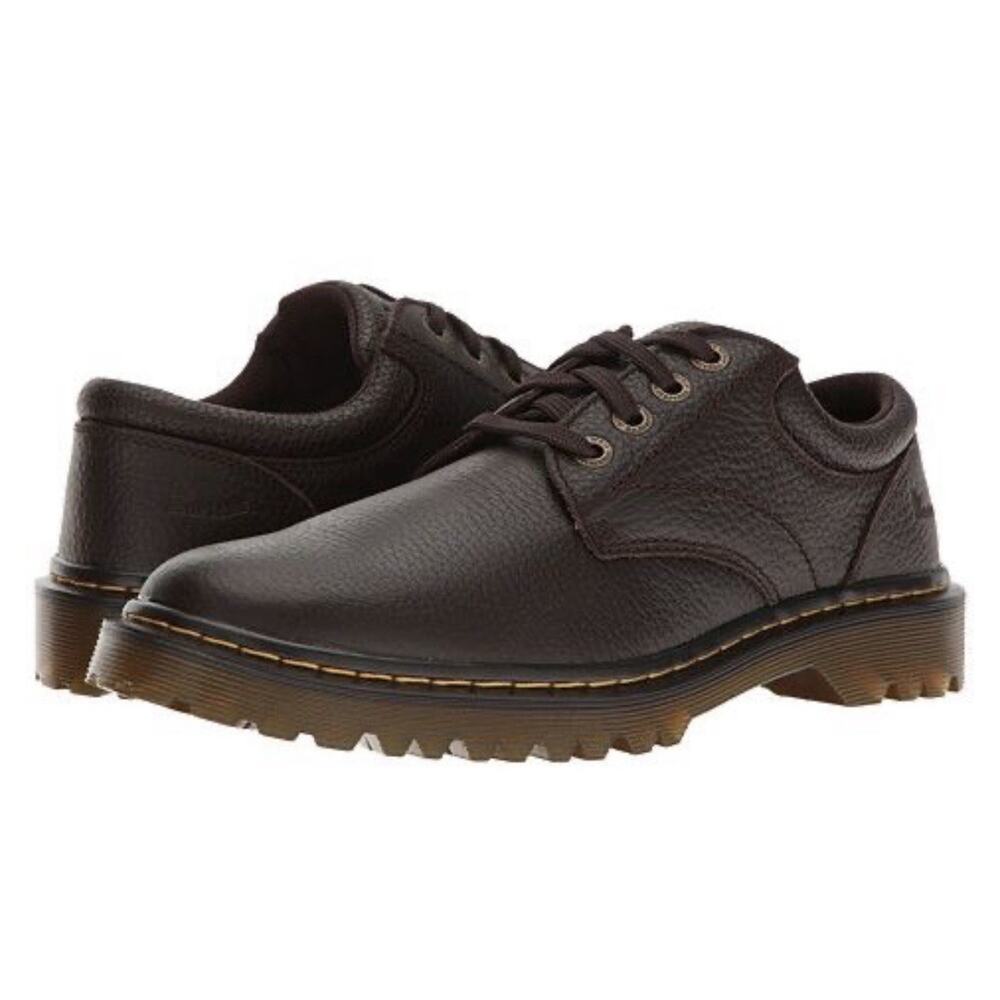 Dr. Doc Martens Ashfeld Oxford Pebbled Leather Men’s Size 13 M Brown Low Shoes